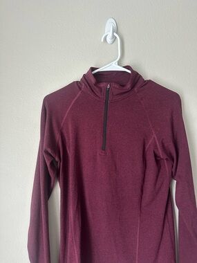 REI Quarter Zip Fleece Pullover - Maroon